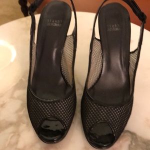 Black Lattice Sandal